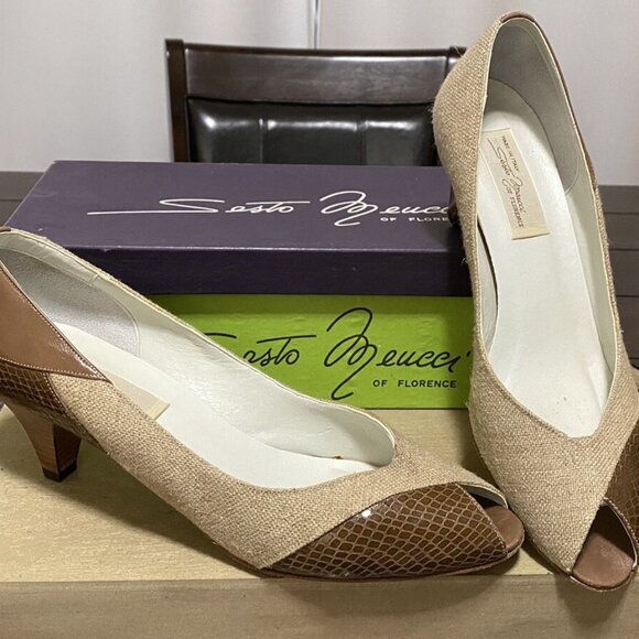 Sesto Meucci Shoes - VTG Sesto Meucci Of Florence Women’s Pumps Kitten Heel Shoes